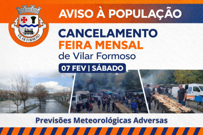 Cancelamento Feira Mensal Fevereiro 2026