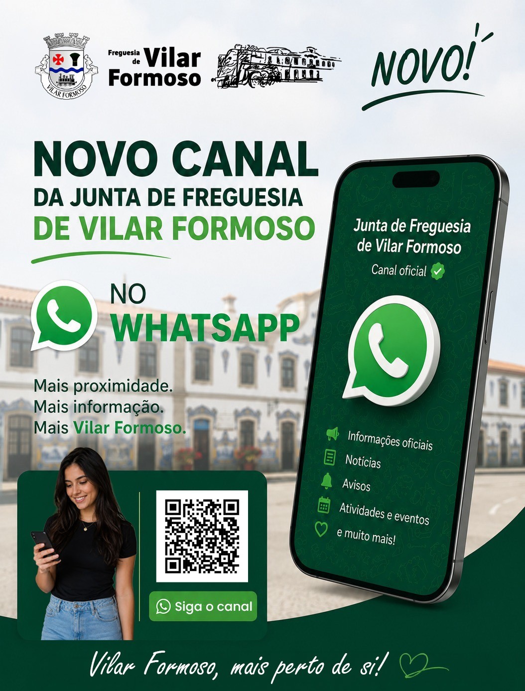 NOVO canal da Freguesia de Vilar Formoso no Whatsapp